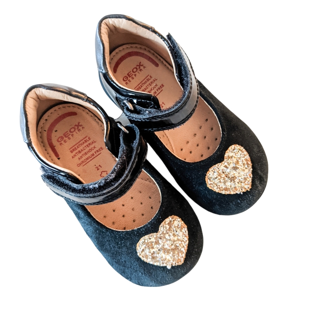 Geox Respira Baby Girl Suede Dress Shoe